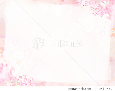 Light cherry blossom Japanese style frame 110512659