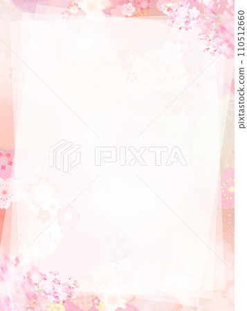 Light cherry blossom Japanese style frame 110512660