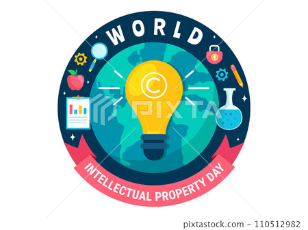 World Intellectual Property Day Vector Illustration on 26 April with Brain and Light Bulb for Innovation and Ideas Creativity Concept Background World Intellectual Property Day Vector Illustration on 26 April with Brain and Light Bulb for Innovation and Ideas Creativity Concept Background 110512982