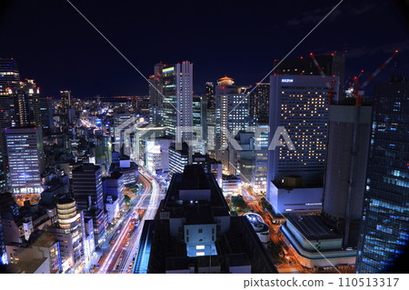 Night view from Osaka Station 3rd Building 110513317