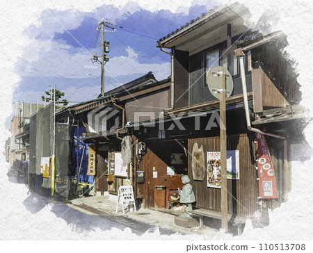 水彩風格 高岡金谷町 高岡市鑄造博物館 富山縣 高岡市 110513708