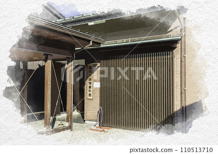 水彩風格 高岡金谷町 高岡市鑄造博物館 富山縣 高岡市 水彩風格 高岡金谷町 高岡市鑄造博物館 富山縣 高岡市 110513710