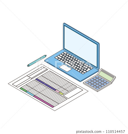Image illustration of tax return 110514457