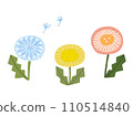 Vector illustration of hand drawn dandelion 110514840