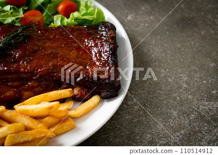 grilled and barbecue ribs pork grilled and barbecue ribs pork 110514912