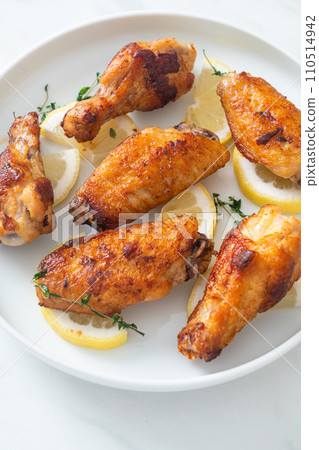 fried lemon pepper chicken wings fried lemon pepper chicken wings 110514942