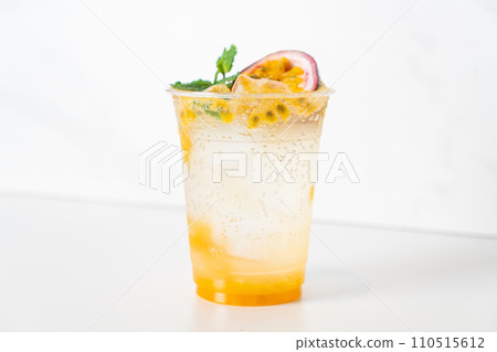 passion fruit mango mojito in glass passion fruit mango mojito in glass 110515612