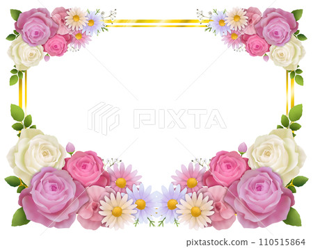 Flower frame Z-1 (PNG) 110515864