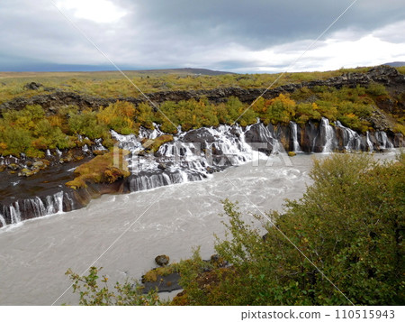 Iceland Summer West Iceland Hraunfossar 110515943