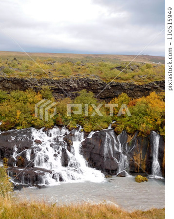 Iceland Summer West Iceland Hraunfossar Iceland Summer West Iceland Hraunfossar 110515949
