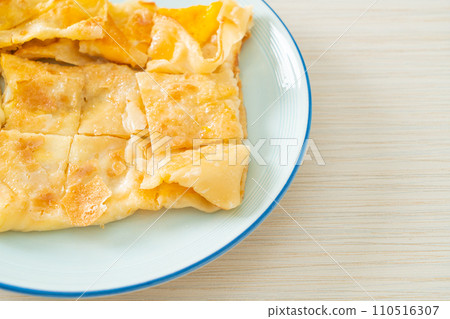 roti with egg and sweetened condensed milk 110516307