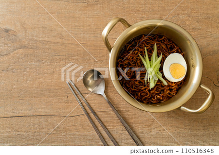 Korean Instant Noodle with Black Bean Sauce (Jajangmyeon or JJajangmyeon) 110516348