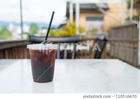 americano coffee or long black coffee in glass americano coffee or long black coffee in glass 110516670