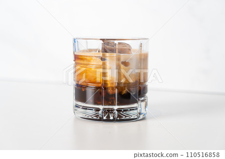 White Russian Coffee in glass White Russian Coffee in glass 110516858