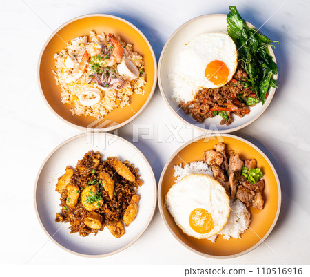 mix Thai street food rice 110516916