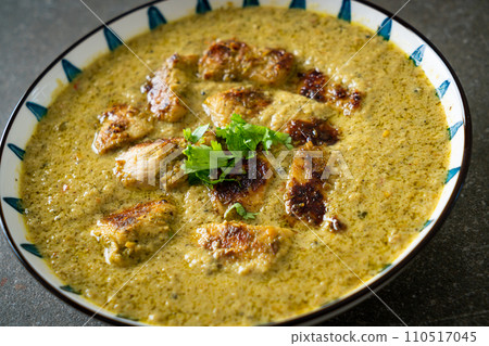 Afghani chicken in green curry or Hariyali tikka chicken hara masala Afghani chicken in green curry or Hariyali tikka chicken hara masala 110517045