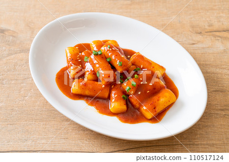 Korean rice cake stick in spicy sauce - Tteokbokki Korean rice cake stick in spicy sauce - Tteokbokki 110517124