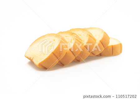 potatoes bread sliced on white background 110517202