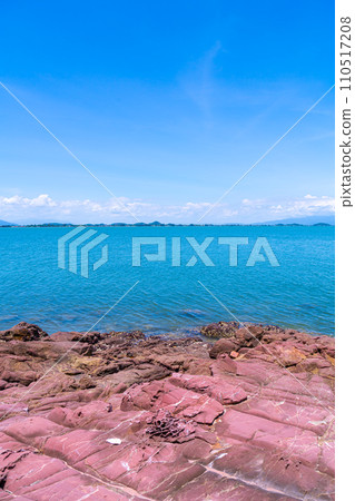The Pink Coast or Lan Him Chomphu at Chanthaburi in Thailand The Pink Coast or Lan Him Chomphu at Chanthaburi in Thailand 110517208