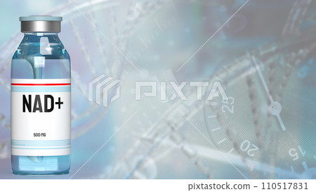 The Nicotinamide adenine dinucleotide (NAD+) for medical or sci concept 3d rendering. The Nicotinamide adenine dinucleotide (NAD+) for medical or sci concept 3d rendering. 110517831