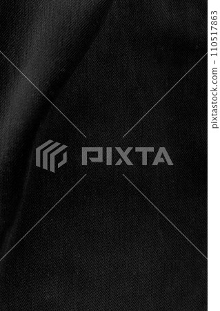 Black fabric sheets background or texture. 110517863