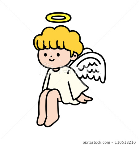 cute angel sitting 110518210