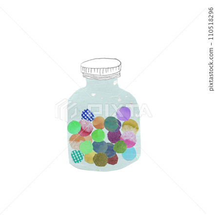 Colorful candy in a jar, retro candy Colorful candy in a jar, retro candy 110518296