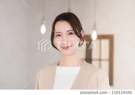 A young woman looking at the camera 110519100