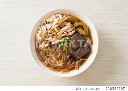 Stewed Chicken Noodle Soup Bowl Stewed Chicken Noodle Soup Bowl 110520397