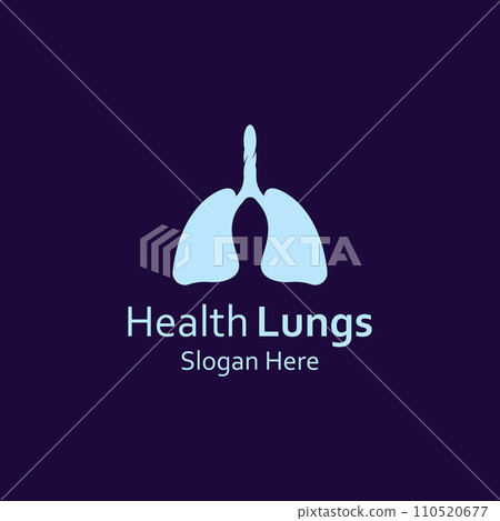 Lungs health and lungs care logo vector design, lungs logo illustration template. Lungs health and lungs care logo vector design, lungs logo illustration template. 110520677