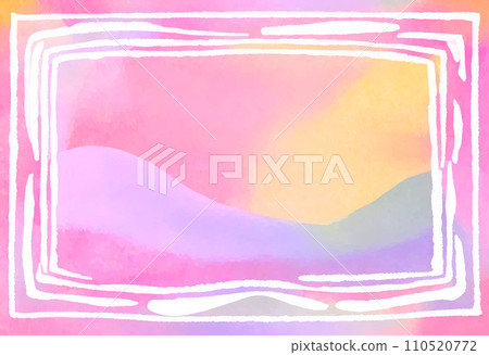 Simple watercolor style frame Simple watercolor style frame 110520772