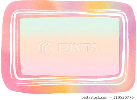 Smudged watercolor frame 110520776