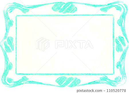 Pastel style simple mint color frame 110520778