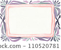 watercolor style flower frame material 110520781