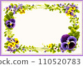 Pansy illustration frame 110520783