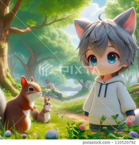 小貓在森林裡 110520792
