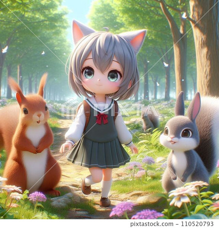 kitten in the forest 110520793
