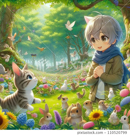 kitten in the forest 110520799