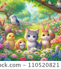 Animals in the forest 110520821