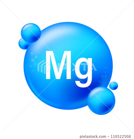 Magnesium Element and Its Significance: A Vibrant Vector Illustration of Mg Chemical Symbol. 110522508