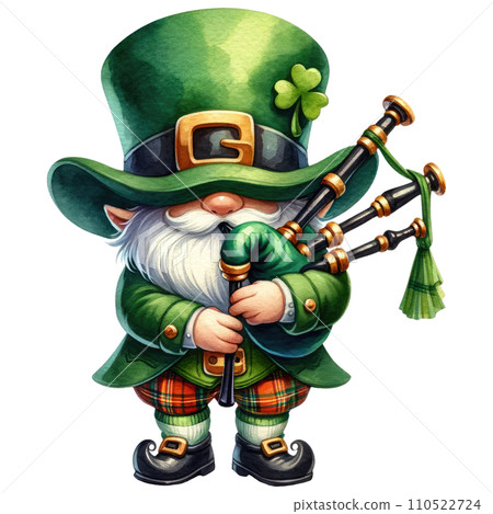 St Patrick Leprechaun Gnome dressed in green St Patrick Leprechaun Gnome dressed in green 110522724