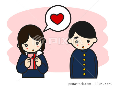 girl confessing to a boy 110523560