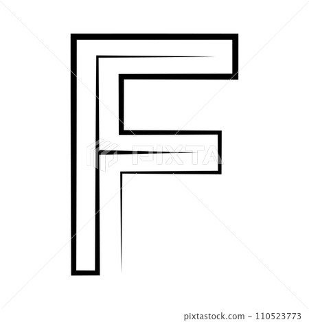 F logo studio letter f one line icon logotype font F logo studio letter f one line icon logotype font 110523773