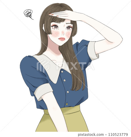 A woman who can't find what she's looking for 110523779