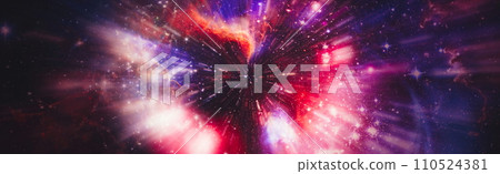 Stars and galaxies in outer space showing the beauty of space exploration. Elements furnished by NASA 110524381