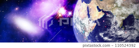 High quality space background. Starfield in outer space many light years far from the Earth. Elements of this image furnished by NASA. 110524392