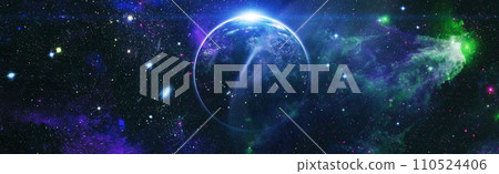 Space many light years far from the Earth. Elements of this image furnished by NASA. 110524406