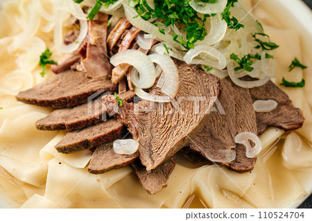 Kazakh national dish beshbarmak 110524704