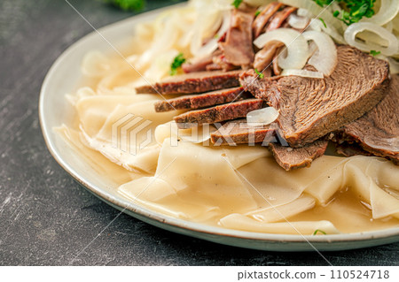 Kazakh national dish beshbarmak 110524718