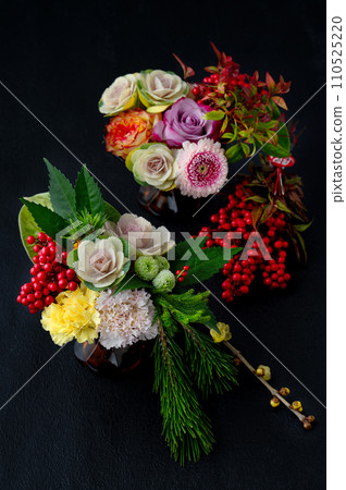 美麗的新年花裝飾 - 新年形象 美麗的新年花裝飾 - 新年形象 110525220